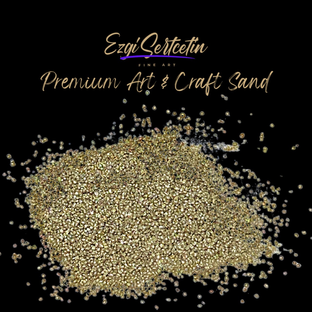 Premium Art Sand|Craft Sand|Unique Metallic-Neon Colors|Excellent Quartz Sand|10 oz|Excellent for Artwork|DIY|Sand Painting|Wedding Decoration|Vaze Filling|Ezgi Sertcetin